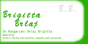 brigitta brlaj business card